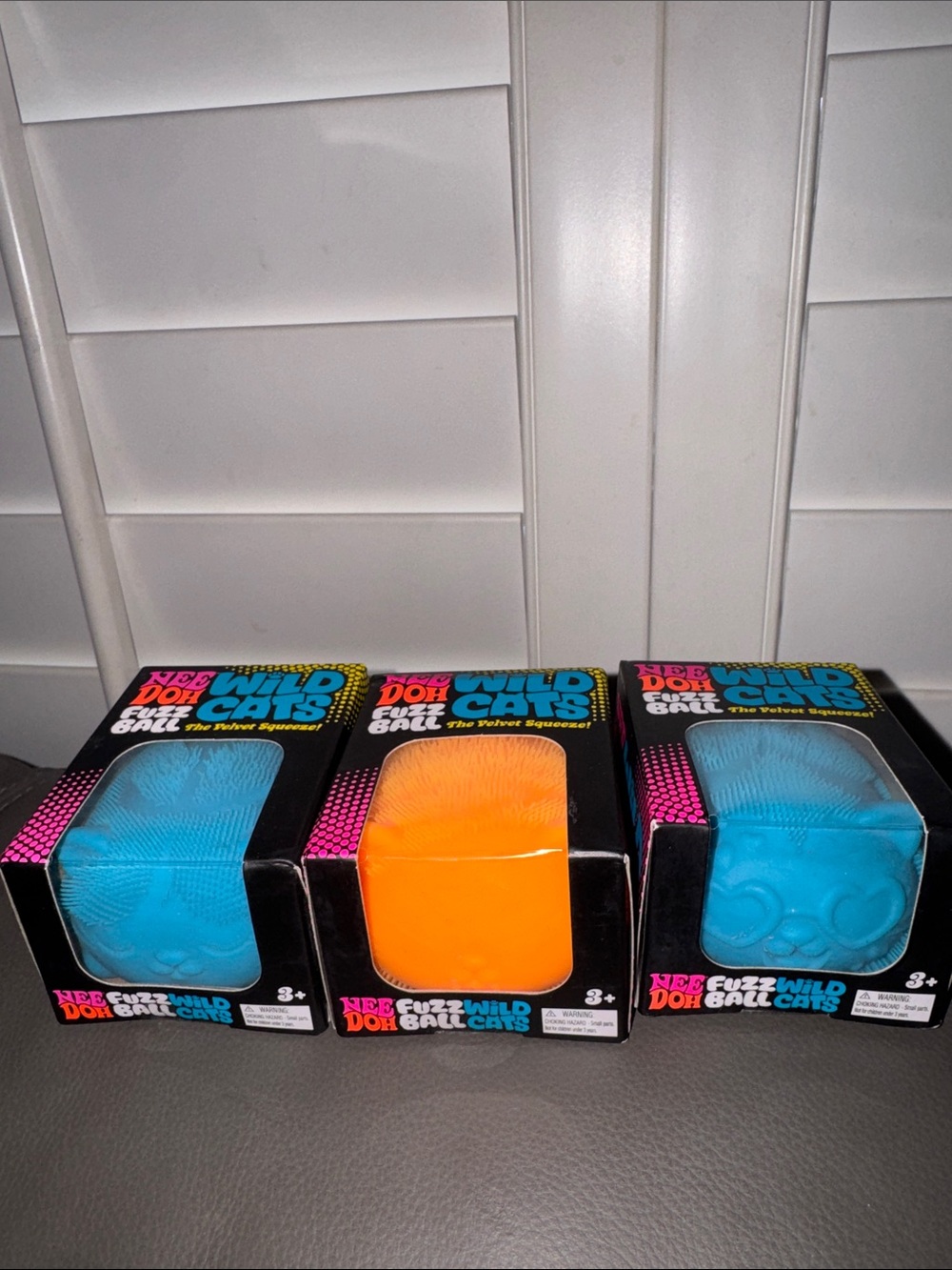 NEEDOH Fuzz Ball Wild Cats - Blue or Orange-CHOOSE 1‼️